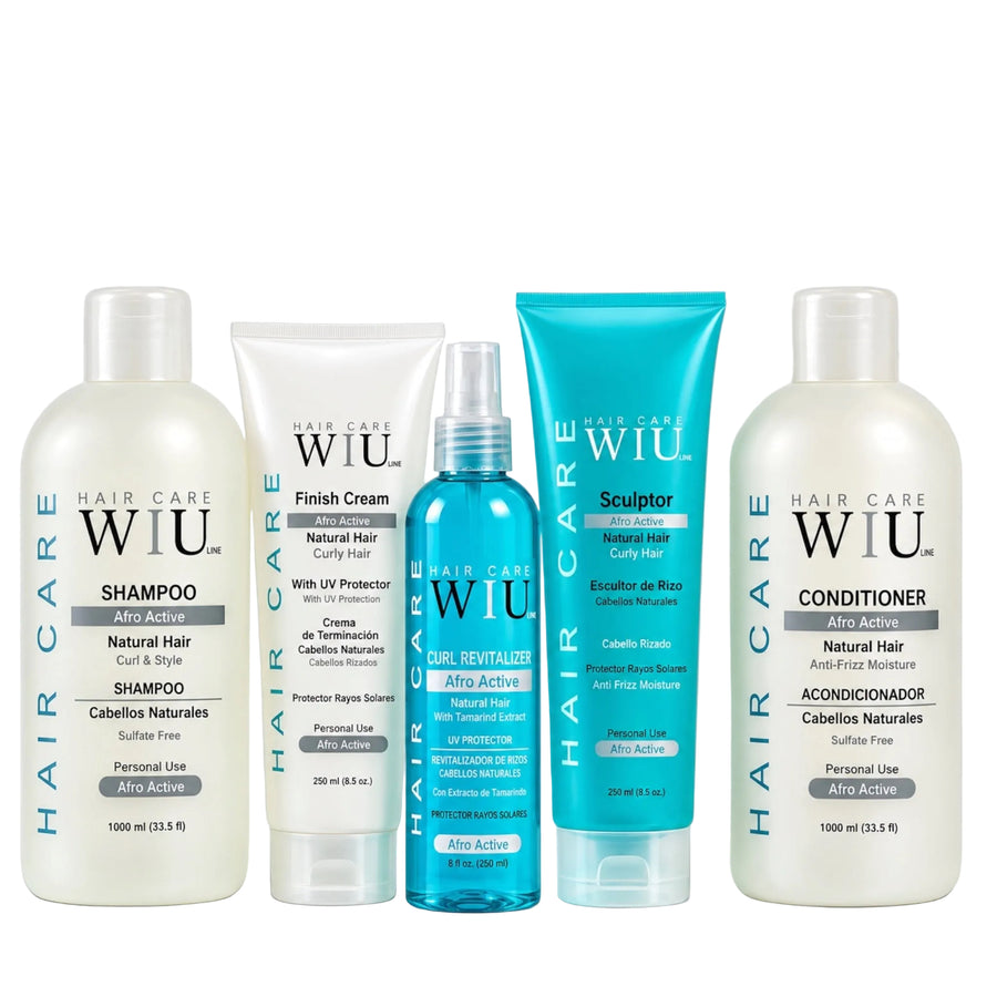 Afro Active Curly & Natural Hair Set — Moisture & Definition for Curly & Coily Hair with Tamarind Extract
